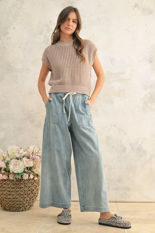 CROCHET KNITTED TOP