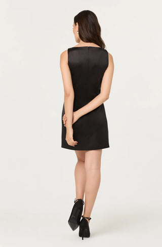 ASTR the Label | Kinsey Satin Bow Mini Dress in Black ASTR the Label | Kinsey Satin Bow Mini Dress in Black