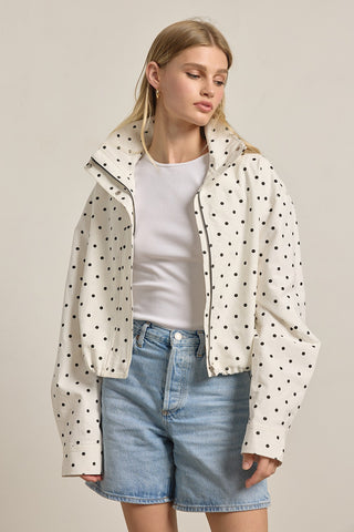 RAY POLKA DOT PULLOVER JACKET