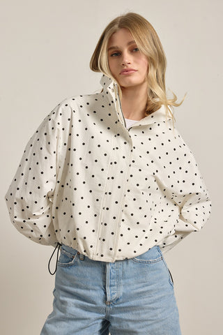 RAY POLKA DOT PULLOVER JACKET