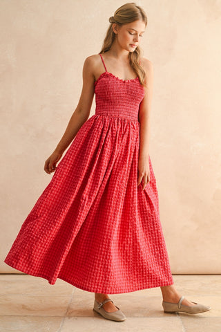 NOAH GINGHAM MAXI DRESS