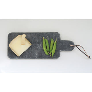 MARBLE CHEESE BOARD W/ HANDLE