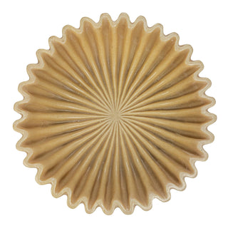 RESIN PLEATED DECORATIVE BOWL