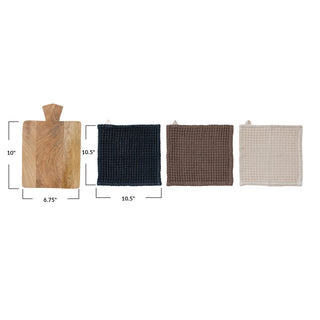 SERVING BOARD DISH CLOTH SET