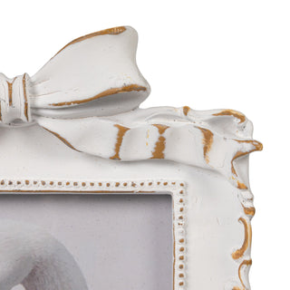 ANTIQUE  BOW PHOTO FRAME