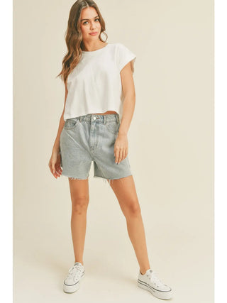 CLARA CUFFED TSHIRT