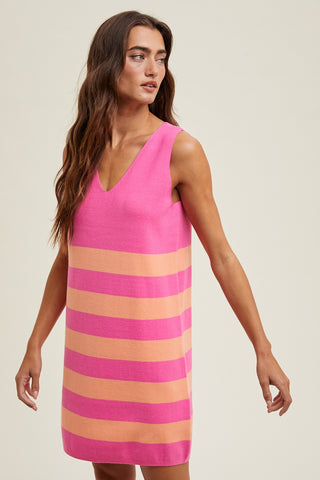 SUNKIST BOLD STRIPED DRESS
