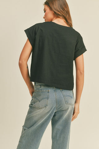 CLARA CUFFED TSHIRT