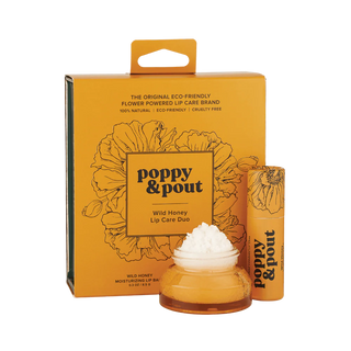 POPPY & POUT LIP CARE DUO- WILD HONEY