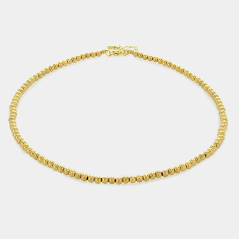 BEADED GOLD CHOKER